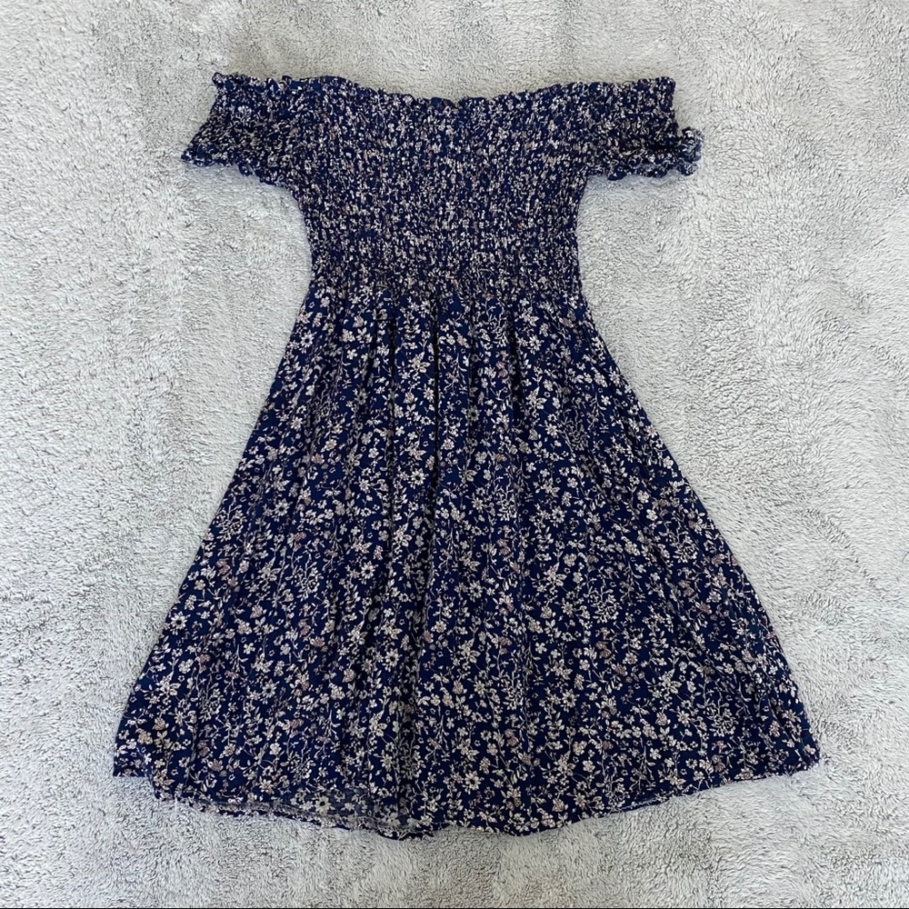 Off-Shoulder Floral Dress
